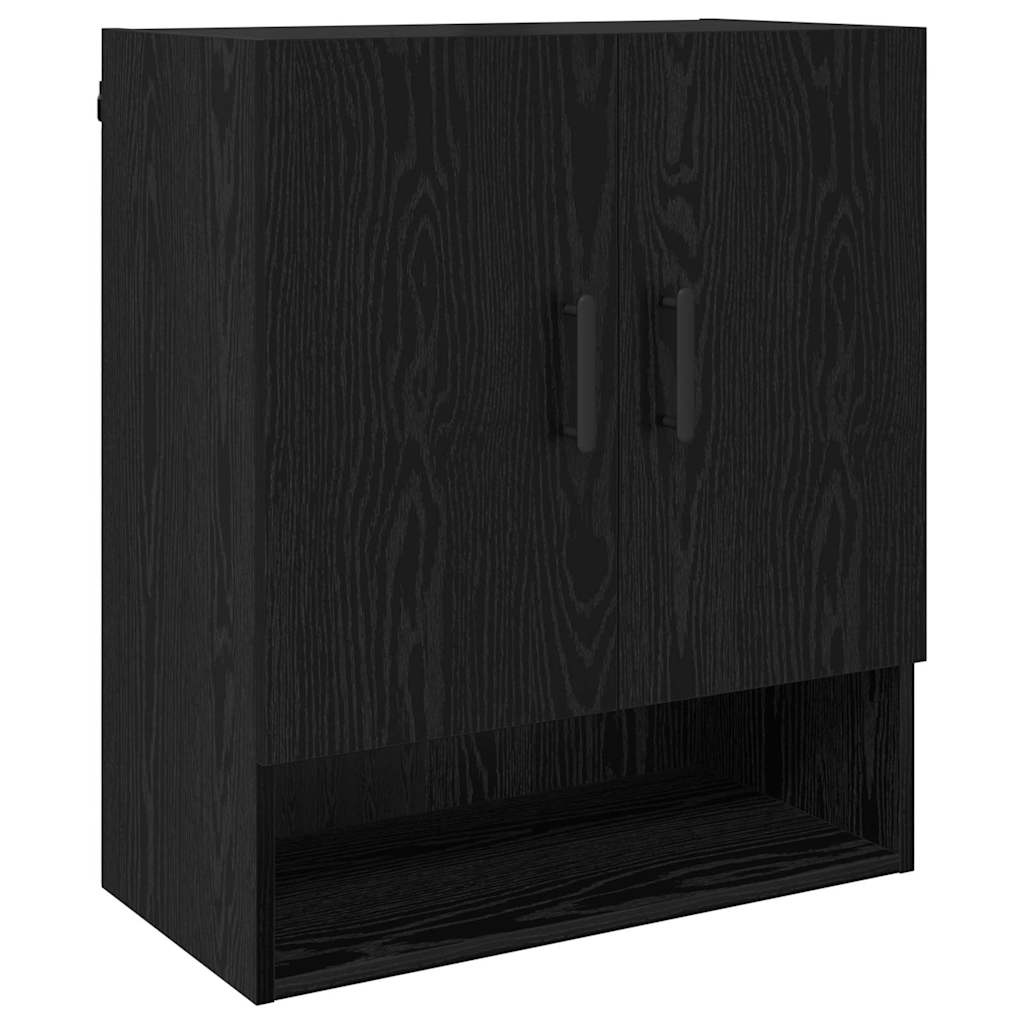 Armario de pared Roble Negro 60 x 31 x 70 cm