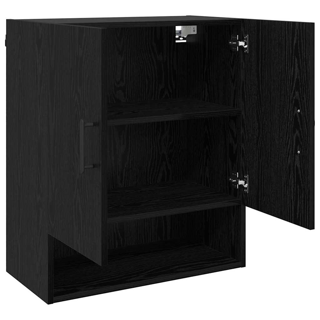 Armario de pared Roble Negro 60 x 31 x 70 cm