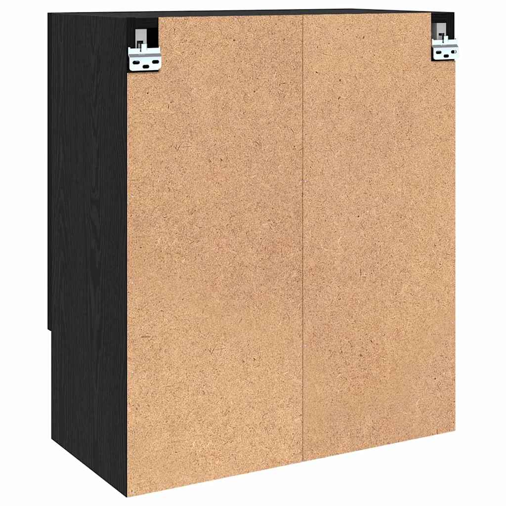 Armario de pared Roble Negro 60 x 31 x 70 cm