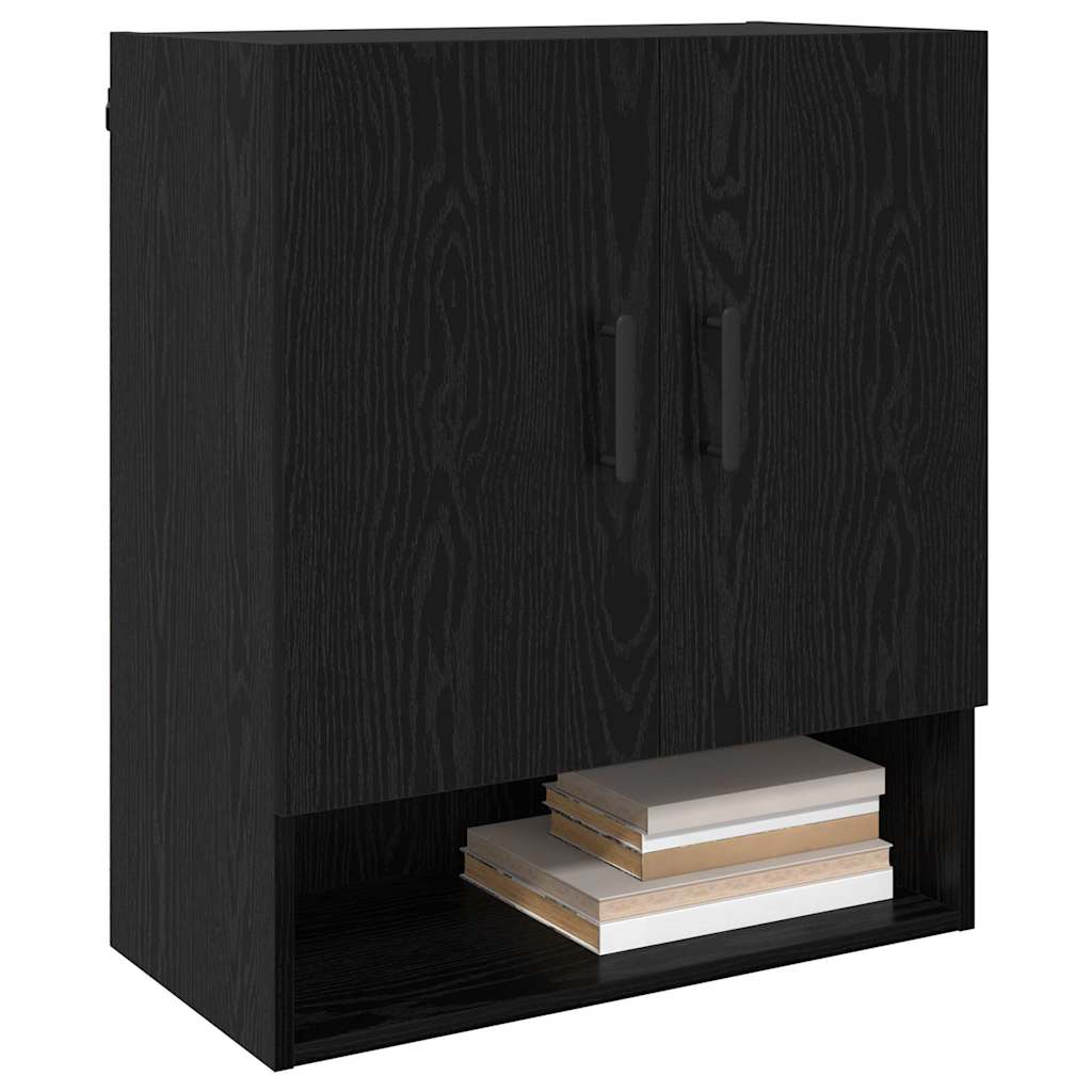 Armario de pared Roble Negro 60 x 31 x 70 cm