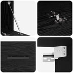 Mueble de pared Roble negro 80 x 36.5 x 35 cm