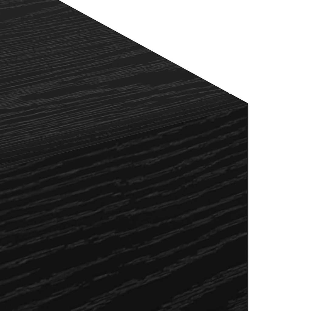 Mueble de pared Roble negro 80 x 36.5 x 35 cm