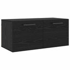 Mueble de pared Roble negro 80 x 36.5 x 35 cm
