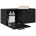 Mueble de pared Roble negro 80 x 36.5 x 35 cm