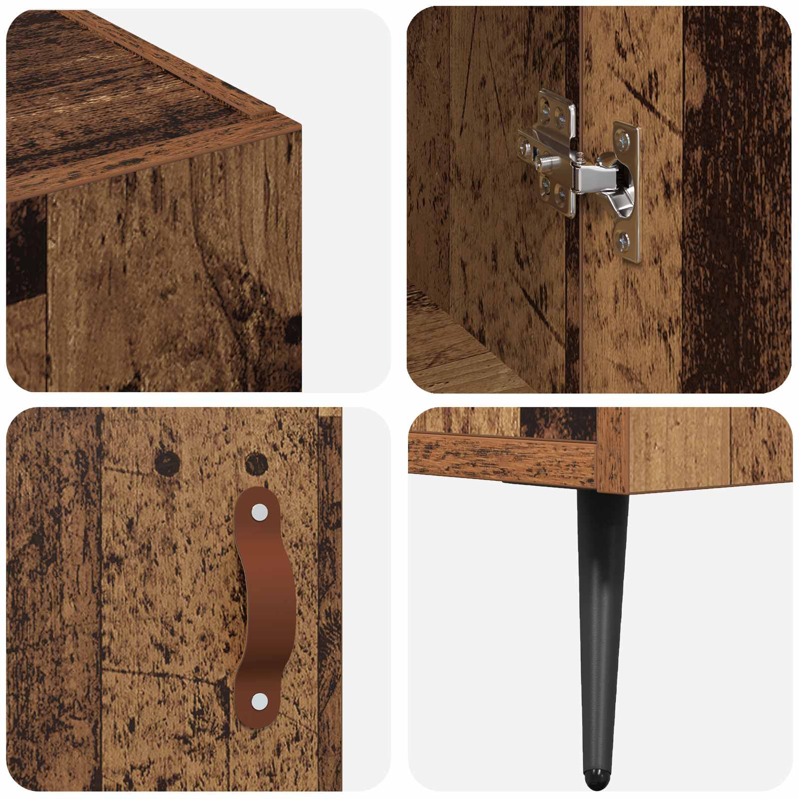 Aparador Madera vieja 89,5 x 34 x 80 cm Madera de ingeniería