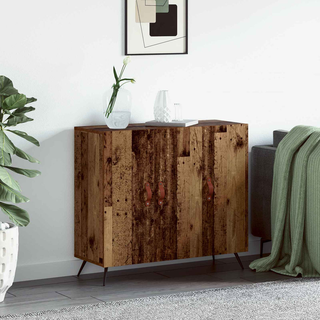 Aparador Madera vieja 89,5 x 34 x 80 cm Madera de ingeniería