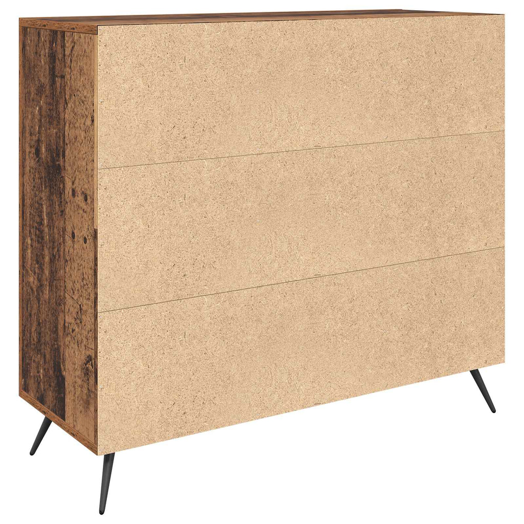 Aparador Madera vieja 89,5 x 34 x 80 cm Madera de ingeniería