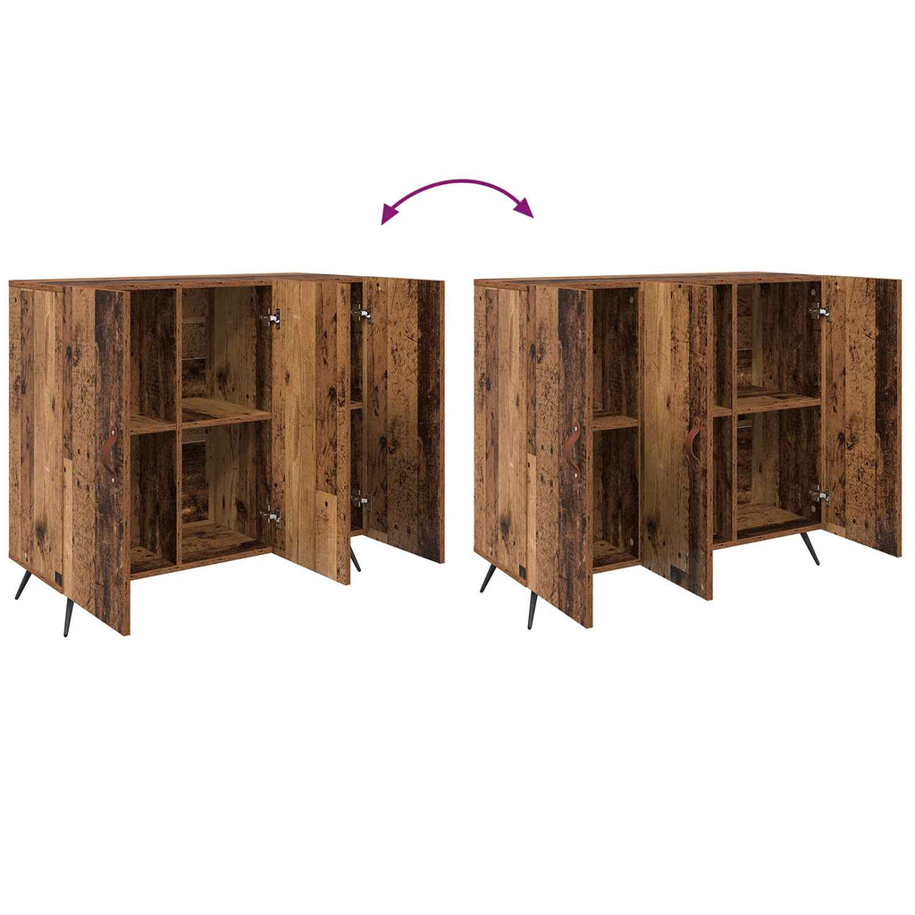 Aparador Madera vieja 89,5 x 34 x 80 cm Madera de ingeniería