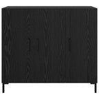 Aparador Roble Negro 90 x 34 x 80 cm Madera de ingeniería
