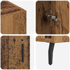 Aparador Madera vieja 90 x 34 x 80 cm Madera de ingeniería