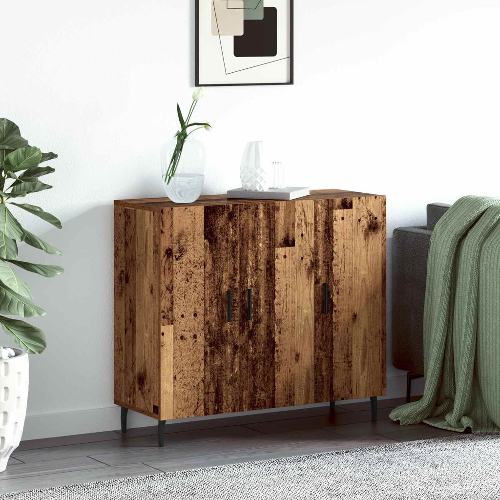 Aparador Madera vieja 90 x 34 x 80 cm Madera de ingeniería