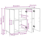 Aparador Madera vieja 90 x 34 x 80 cm Madera de ingeniería