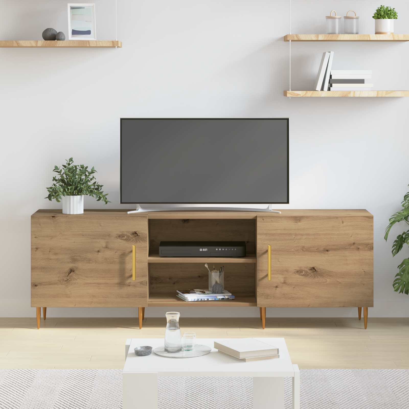 Gabinete de TV Roble artisan 150 x 30 x 50 cm