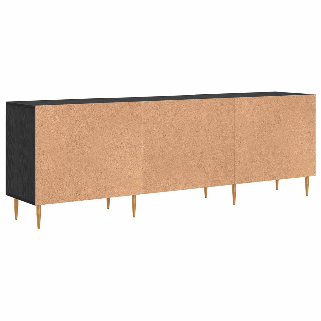 Gabinete de TV Roble negro 150 x 30 x 50 cm