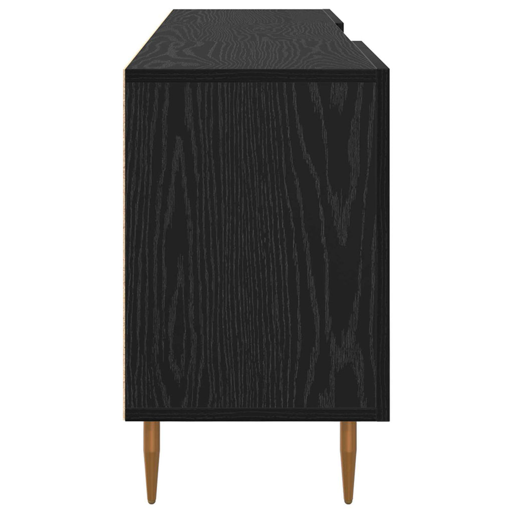 Gabinete de TV Roble negro 150 x 30 x 50 cm
