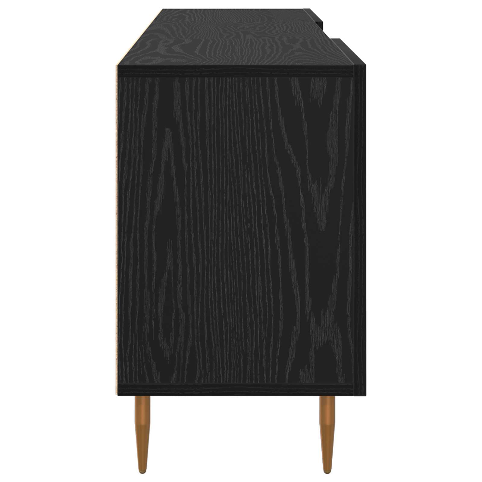 Gabinete de TV Roble negro 150 x 30 x 50 cm