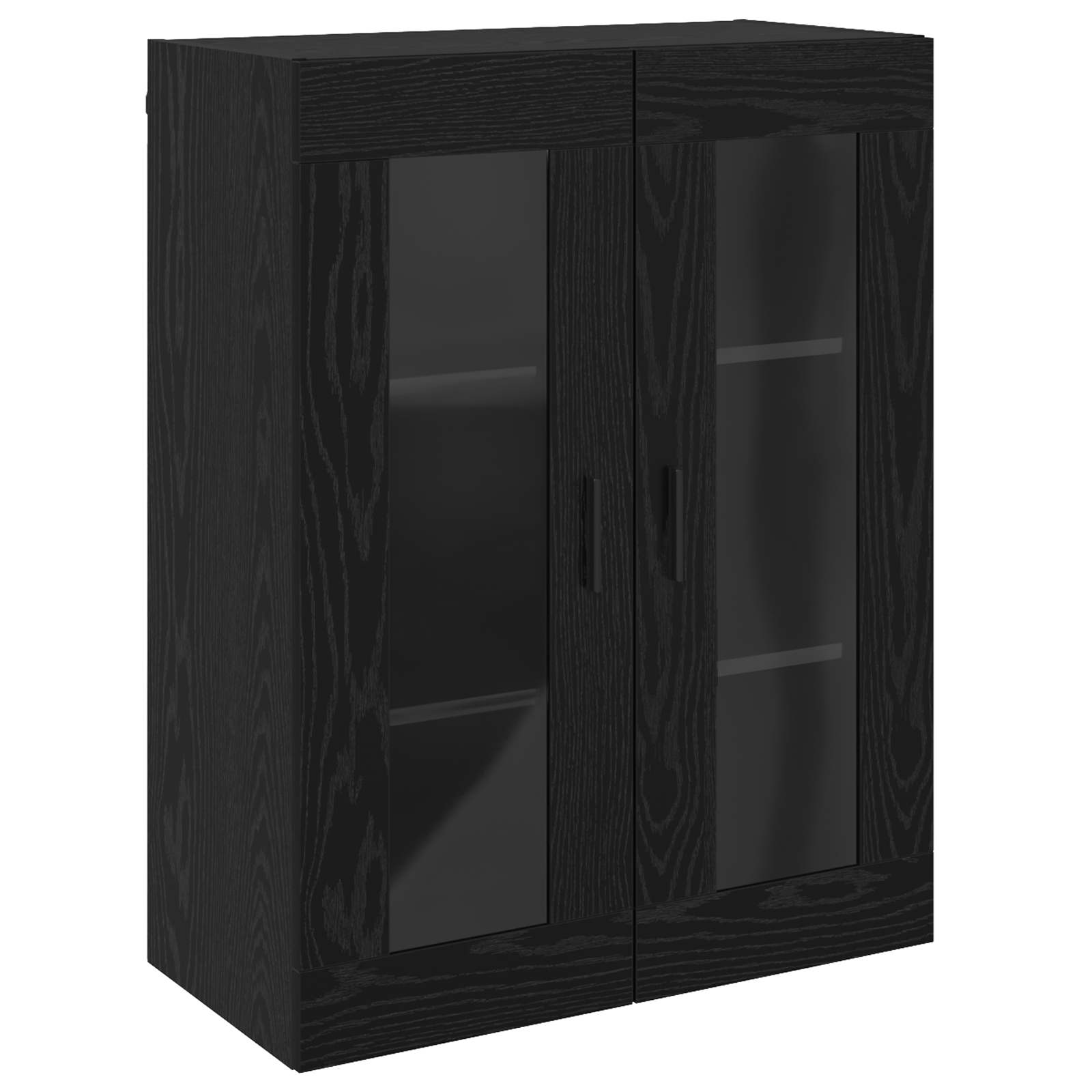 Armario de pared Negro 69,5 x 34 x 90 cm Madera contrachapada