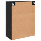 Armario de pared Negro 69,5 x 34 x 90 cm Madera contrachapada