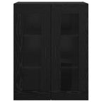 Armario de pared Negro 69,5 x 34 x 90 cm Madera contrachapada