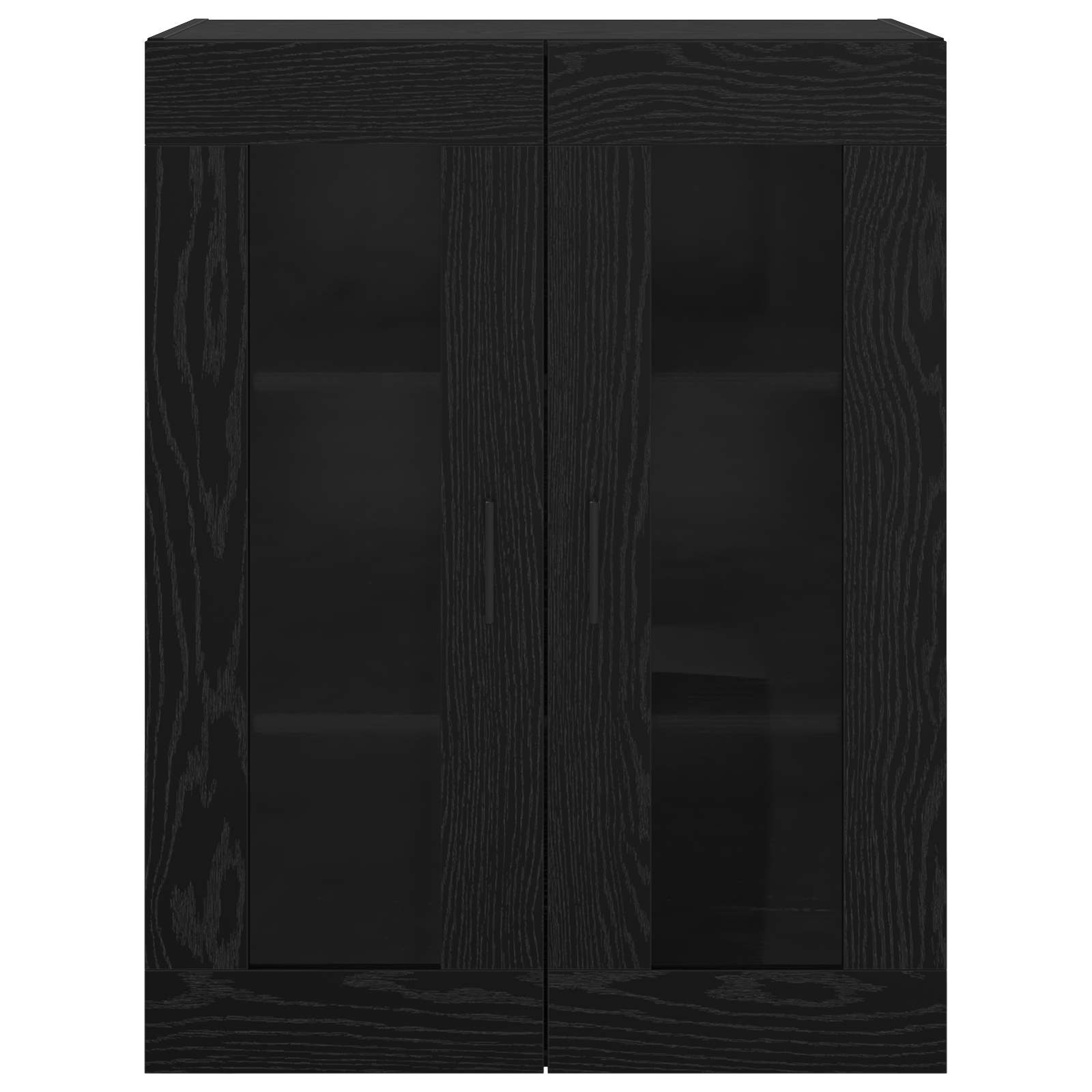 Armario de pared Negro 69,5 x 34 x 90 cm Madera contrachapada