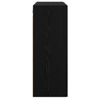 Armario de pared Negro 69,5 x 34 x 90 cm Madera contrachapada