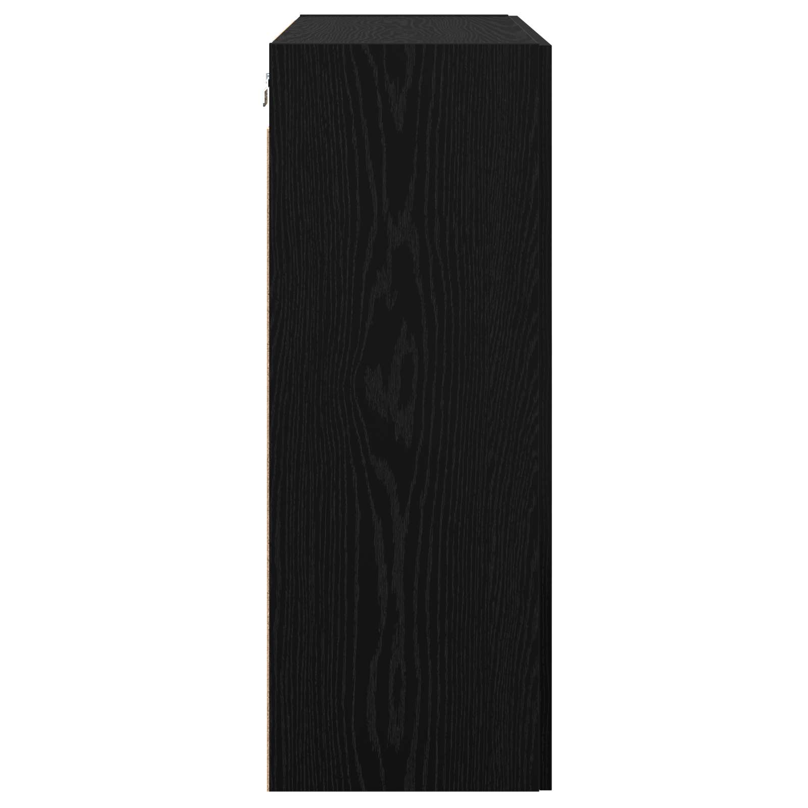 Armario de pared Negro 69,5 x 34 x 90 cm Madera contrachapada