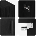 Armario de pared Roble negro 69.5 x 34 x 90 cm