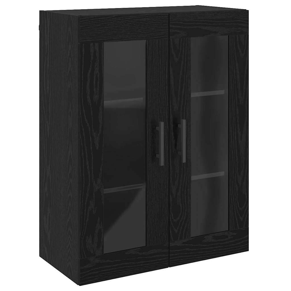 Armario de pared Roble negro 69.5 x 34 x 90 cm