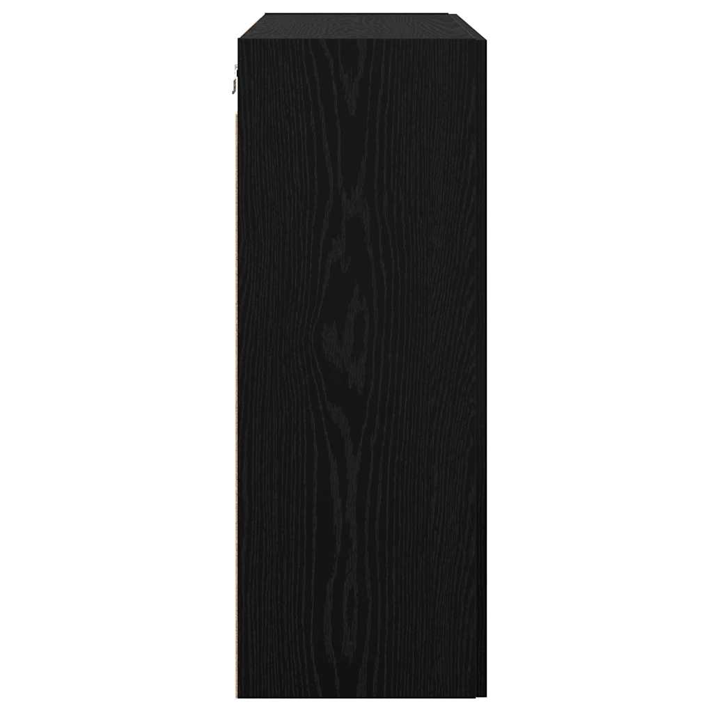 Armario de pared Roble negro 69.5 x 34 x 90 cm