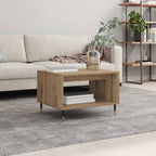 Mesa de Café Roble artisan 60 x 50 x 40 cm Madera contrachapada