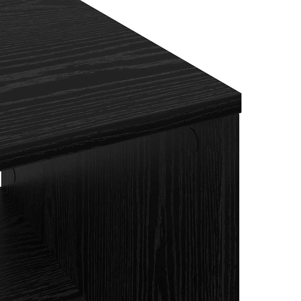 Mesa de Café Roble negro 60 x 50 x 40 cm Madera contrachapada