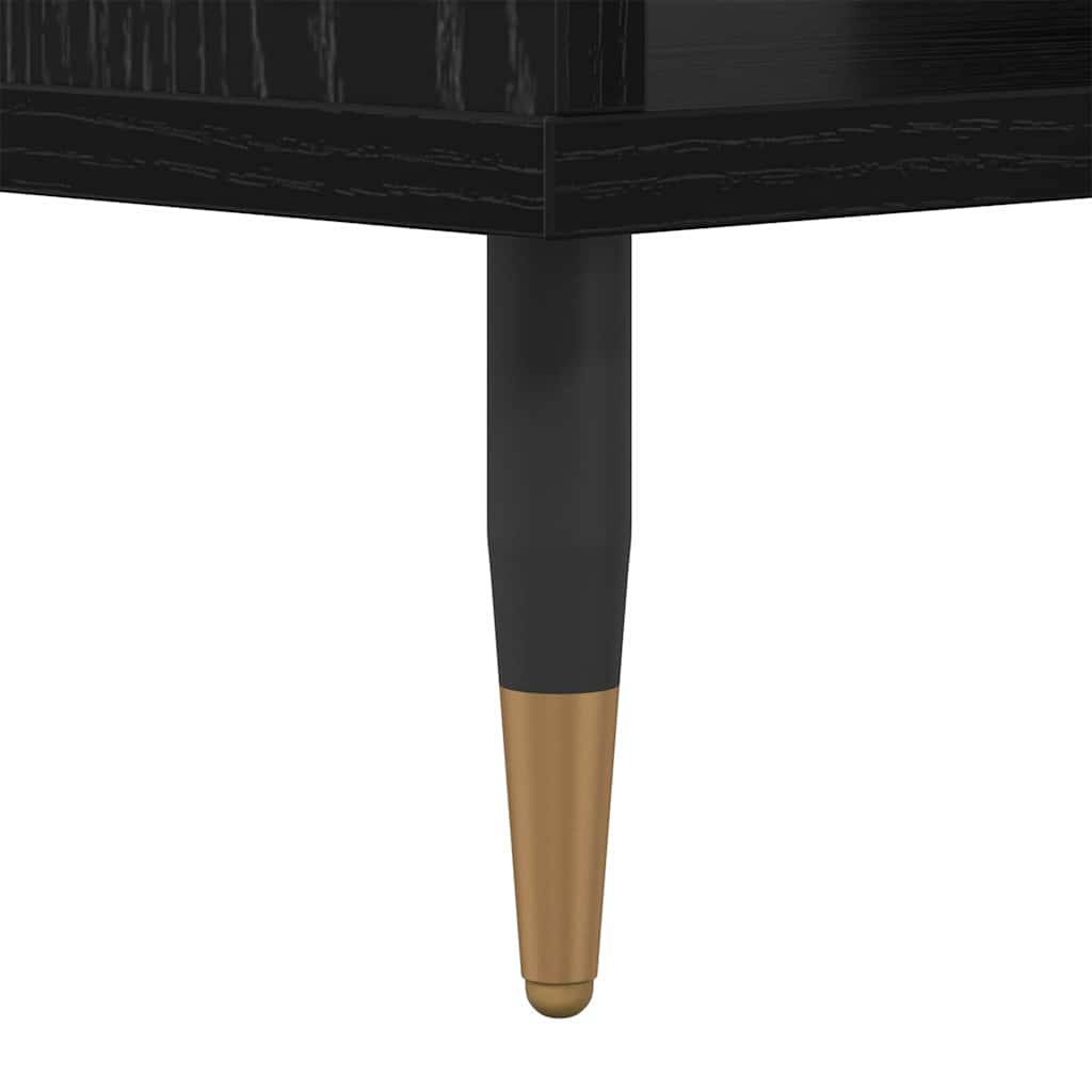 Mesa de Café Roble negro 60 x 50 x 40 cm Madera contrachapada