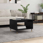 Mesa de Café Roble negro 60 x 50 x 40 cm Madera contrachapada