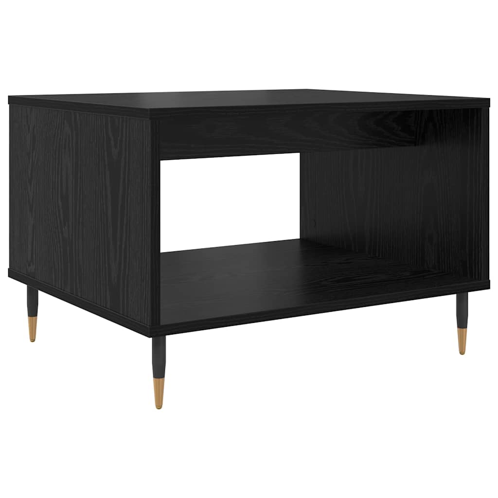 Mesa de Café Roble negro 60 x 50 x 40 cm Madera contrachapada