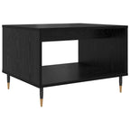 Mesa de Café Roble negro 60 x 50 x 40 cm Madera contrachapada
