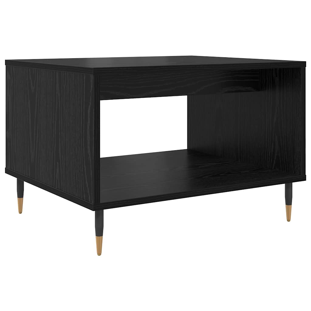 Mesa de Café Roble negro 60 x 50 x 40 cm Madera contrachapada