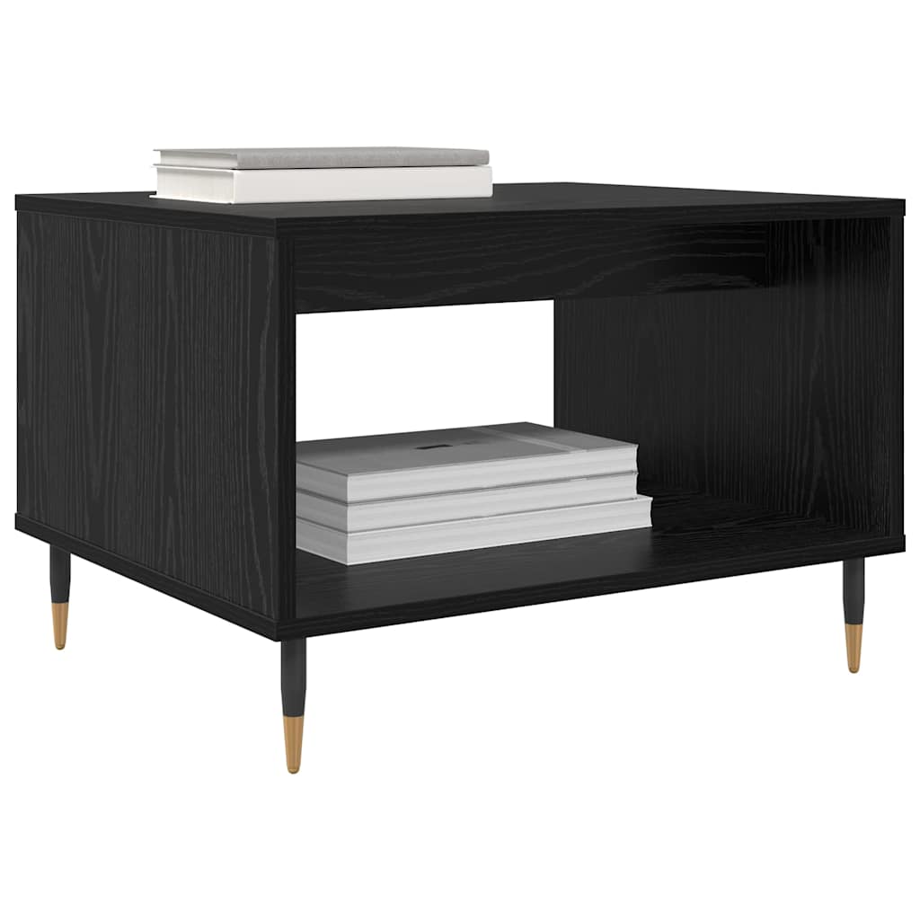 Mesa de Café Roble negro 60 x 50 x 40 cm Madera contrachapada