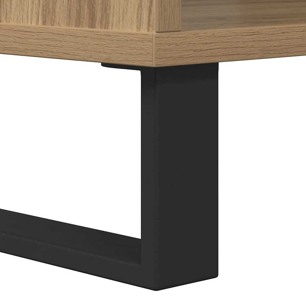 Mesa de Café Roble artisan 60 x 50 x 40 cm Madera contrachapada