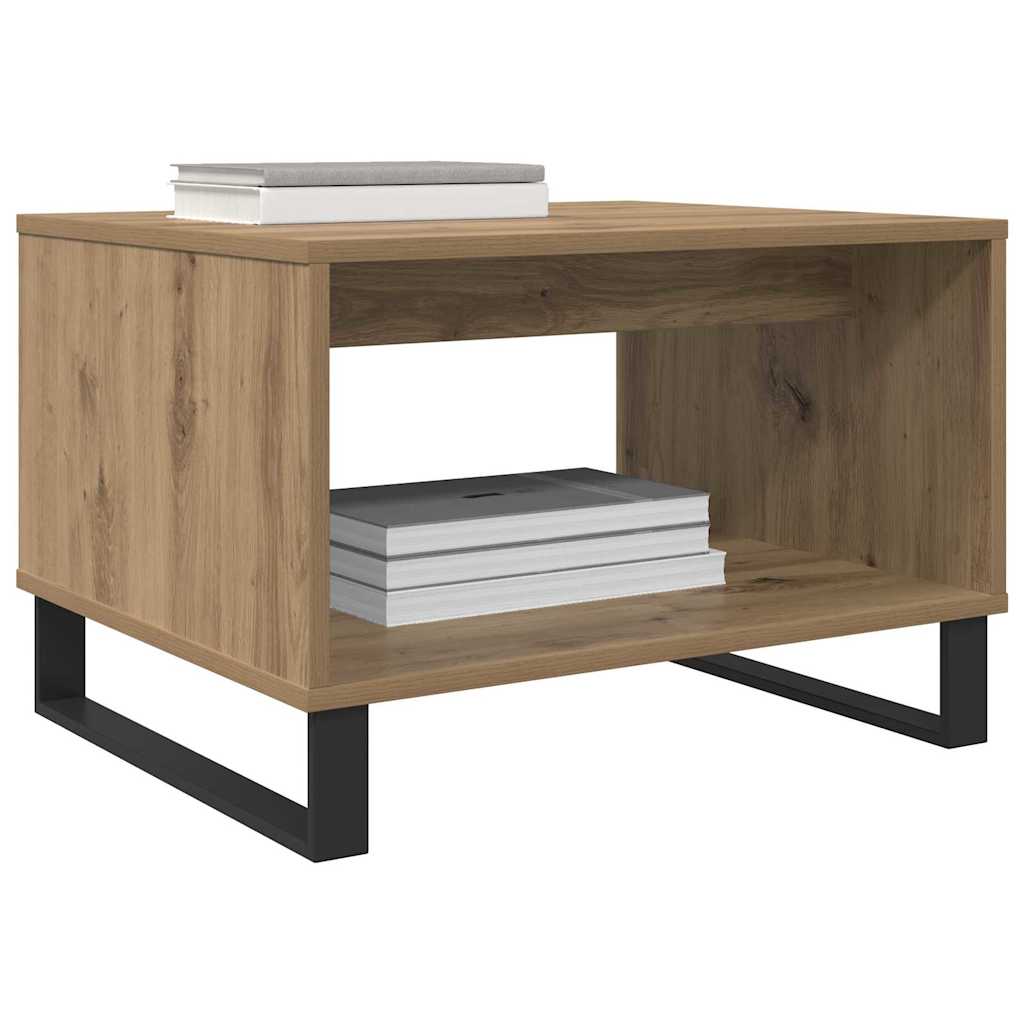 Mesa de Café Roble artisan 60 x 50 x 40 cm Madera contrachapada