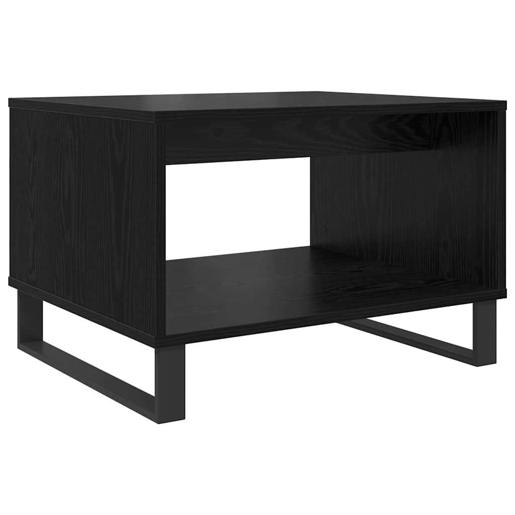 Mesa de Café Roble negro 60 x 50 x 40 cm Madera contrachapada