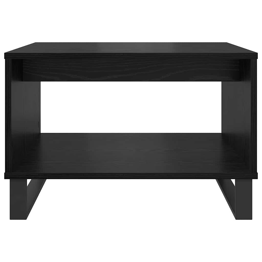 Mesa de Café Roble negro 60 x 50 x 40 cm Madera contrachapada