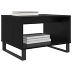 Mesa de Café Roble negro 60 x 50 x 40 cm Madera contrachapada