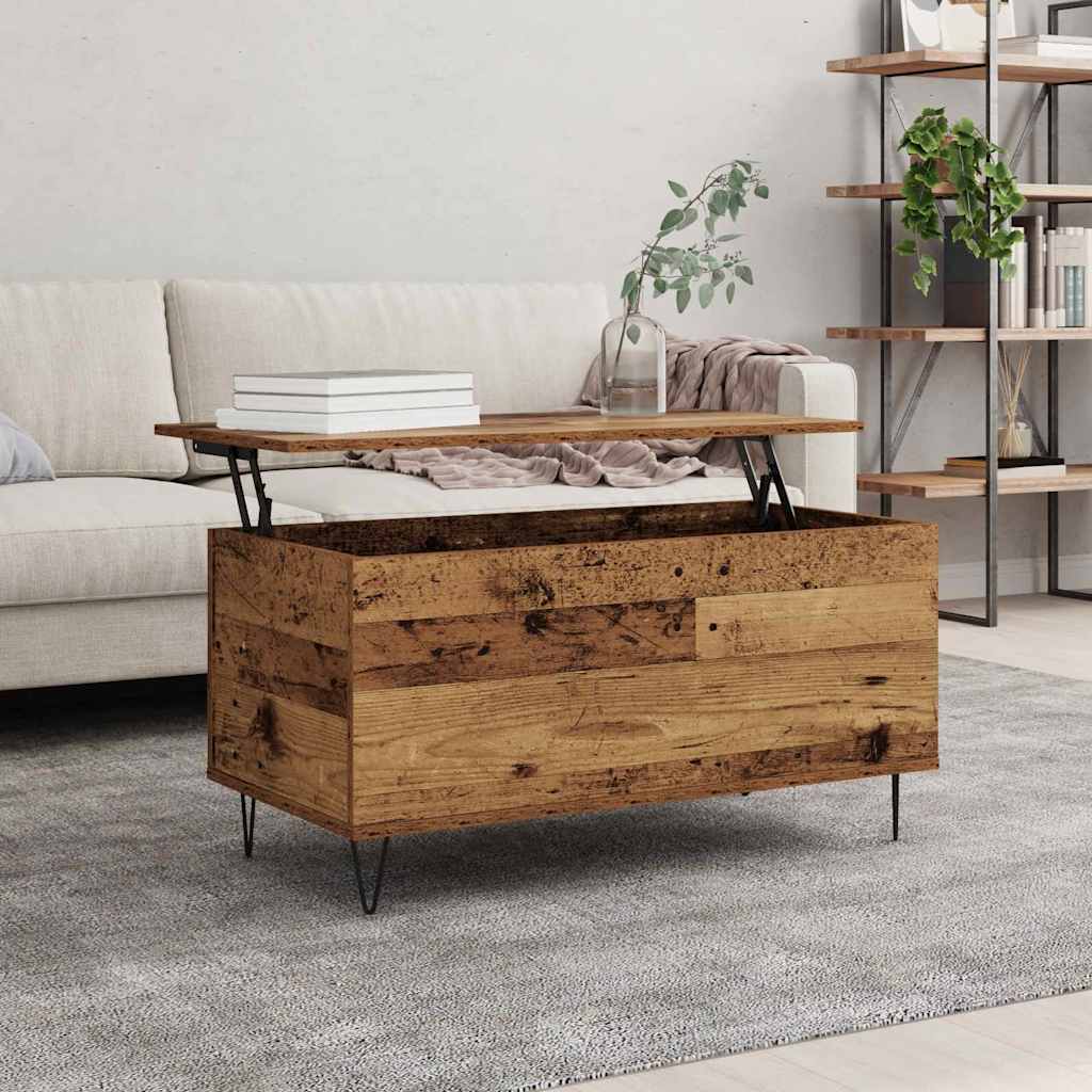 Mesa de Café Madera vieja 90 x 44.5 x 45 cm