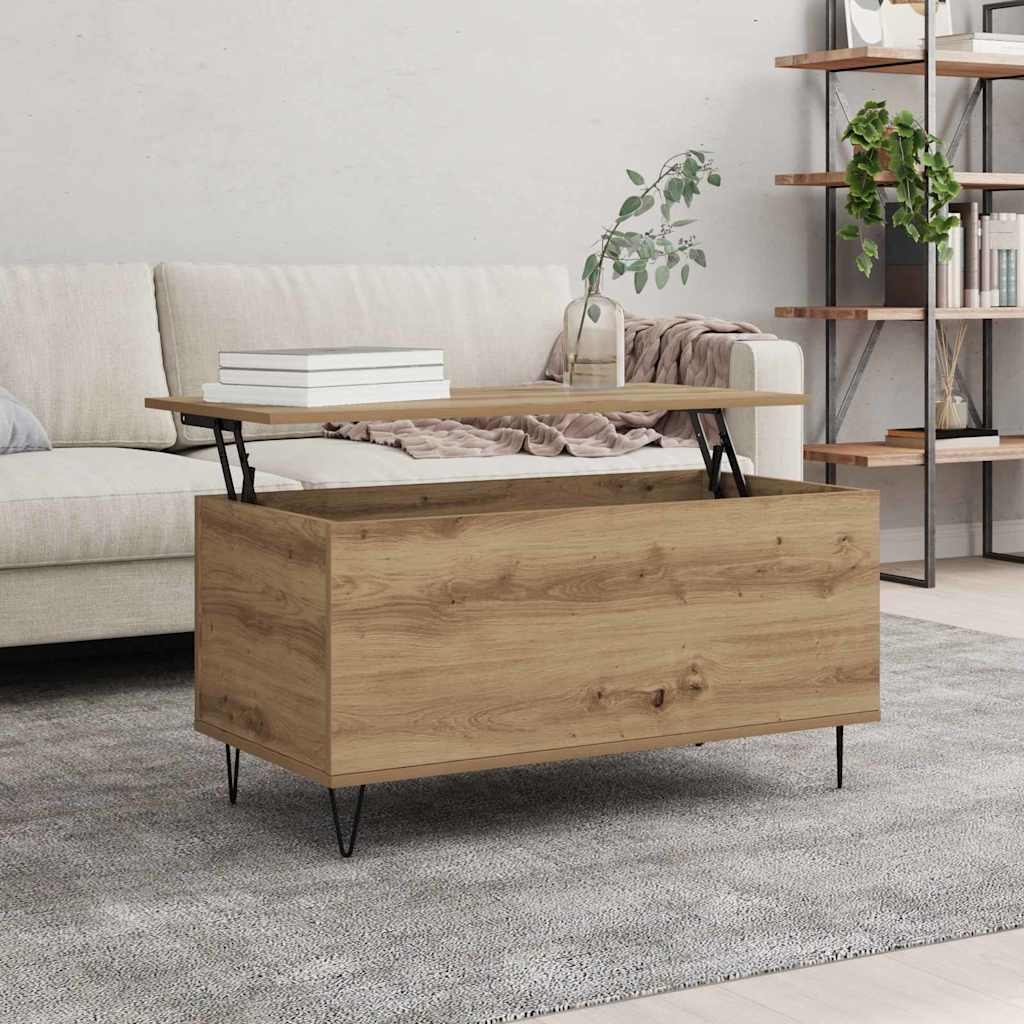 Mesa de Café Roble artisan 90 x 44.5 x 45 cm