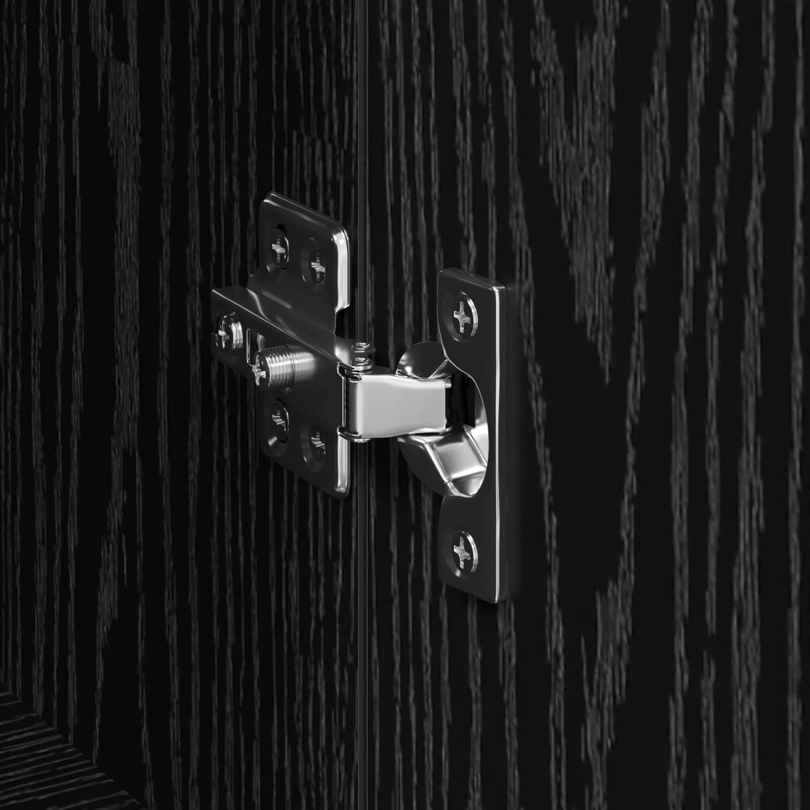 Alacena Negro 60 x 36 x 110 cm Madera contrachapada
