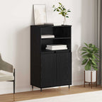 Alacena Negro 60 x 36 x 110 cm Madera contrachapada