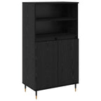 Alacena Negro 60 x 36 x 110 cm Madera contrachapada