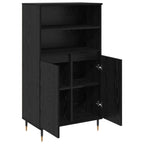 Alacena Negro 60 x 36 x 110 cm Madera contrachapada