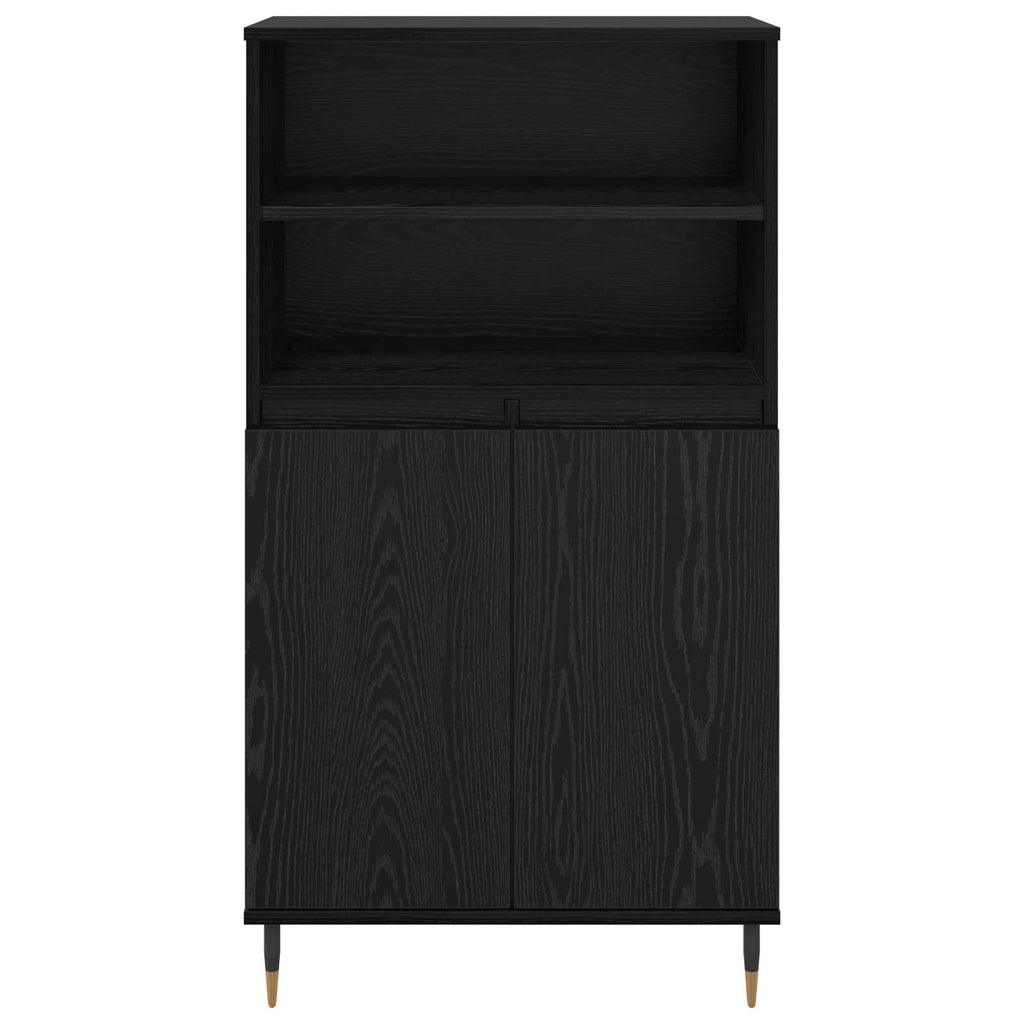Alacena Negro 60 x 36 x 110 cm Madera contrachapada