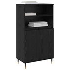 Alacena Negro 60 x 36 x 110 cm Madera contrachapada